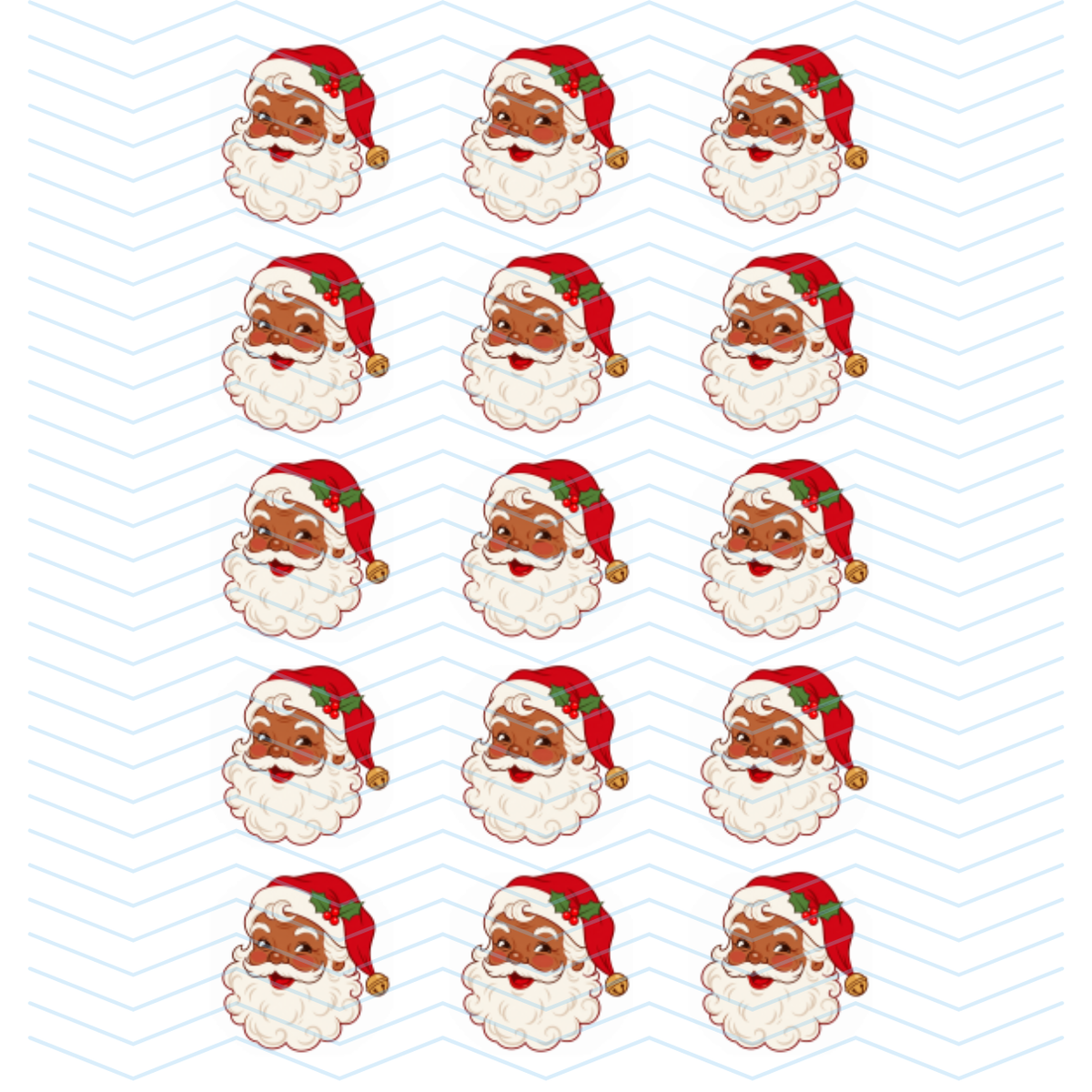 VINTAGE BROWN SANTA PORTRAIT