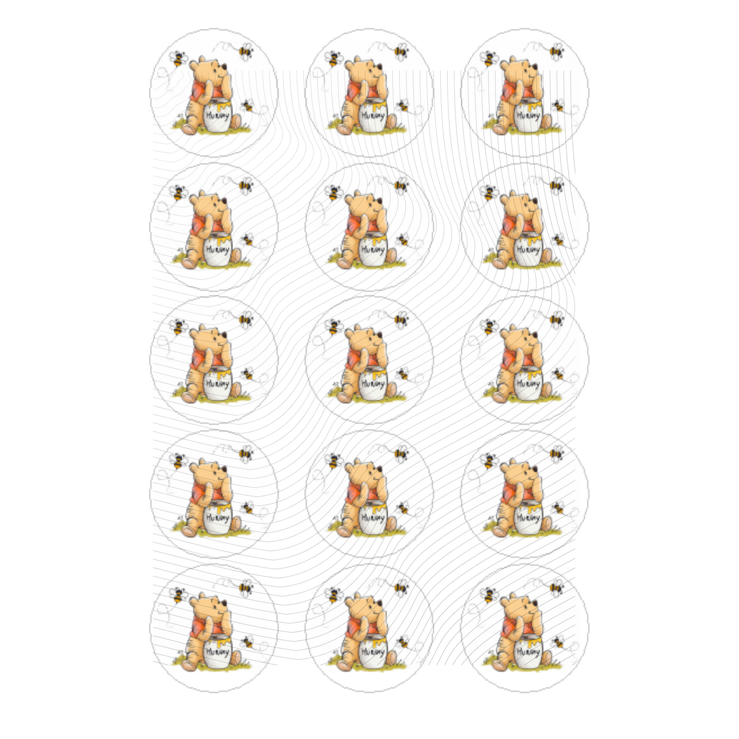 OH BABY- VINTAGE POOH RED
