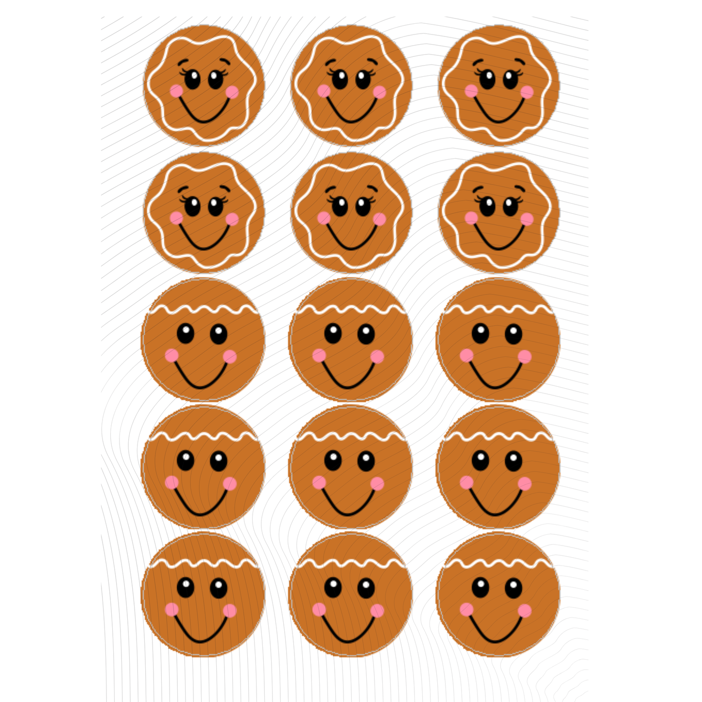 GINGERBREAD FACES