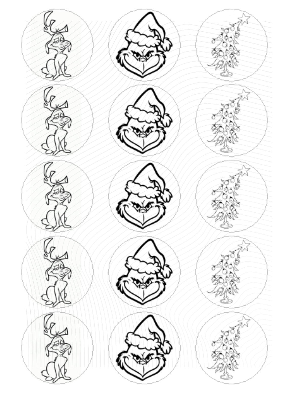 Dog, Tree & Grinch Paint Your Own