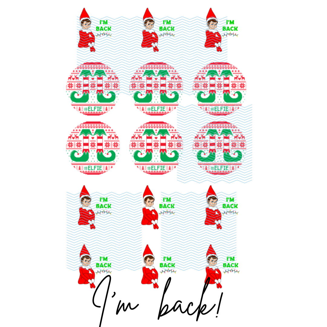 I'm Back Holiday Toppers