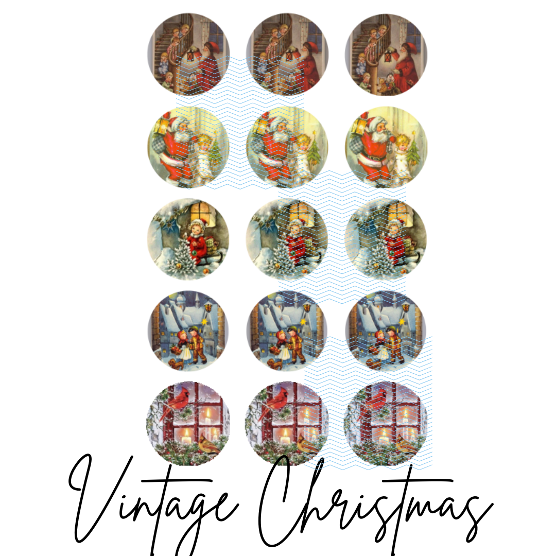 Holiday Toppers- Vintage Christmas