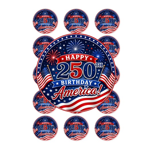 FIREWORKS 250TH BIRTHDAY AMERICA