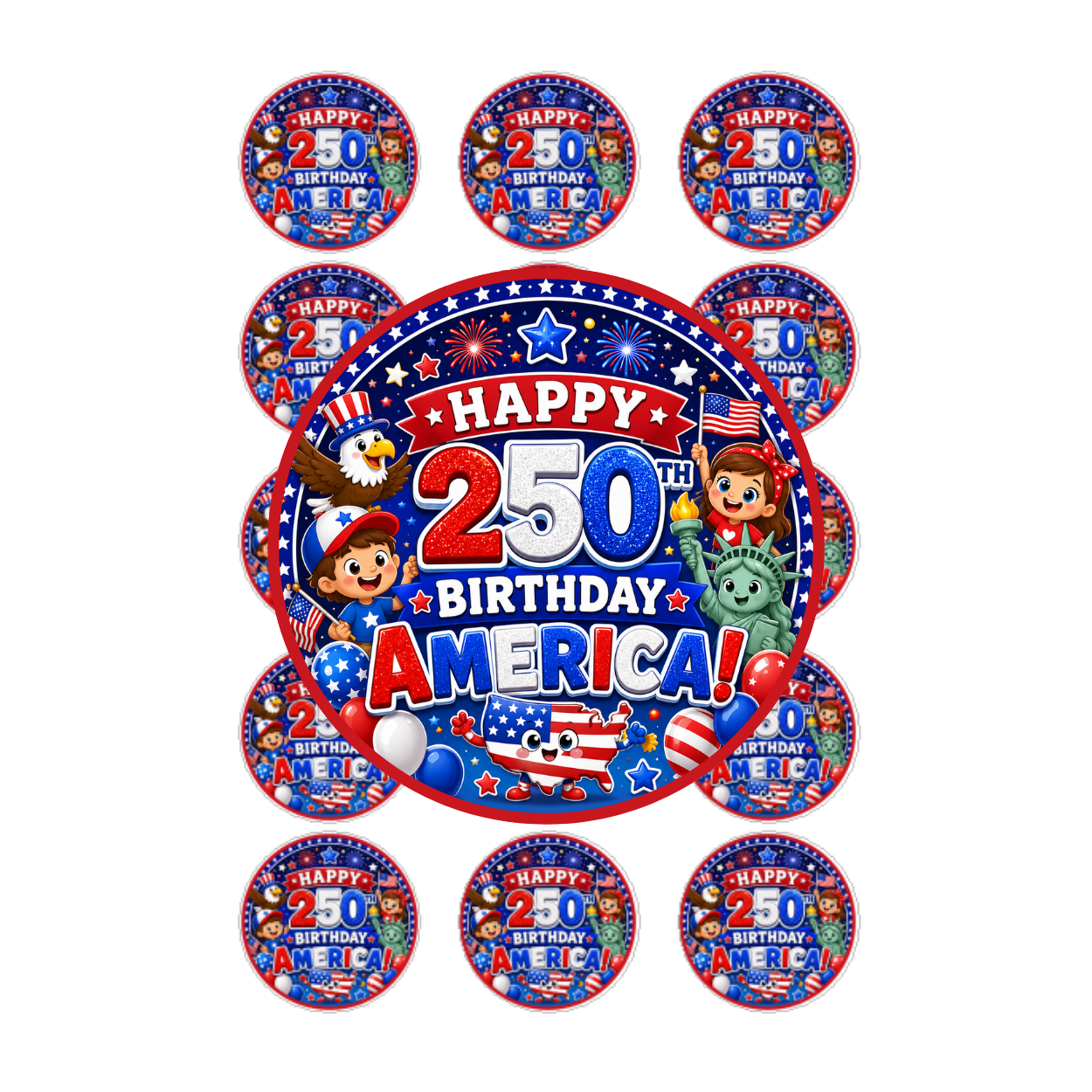 HAPPY 250TH BIRTHDAY AMERICA- KIDS VERSION