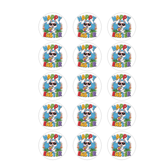 BUNNY IN SUNGLASSES HAPPY EASTER