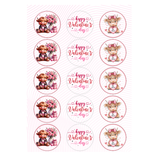 2026 VALENTINES DAY BE MINE HIGHLAND COW