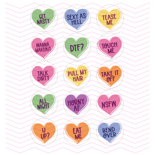 Naughty Conversation Hearts