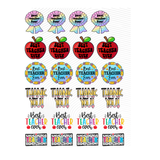 BEST TEACHER CUTOUTS/CUT TO SHAPE