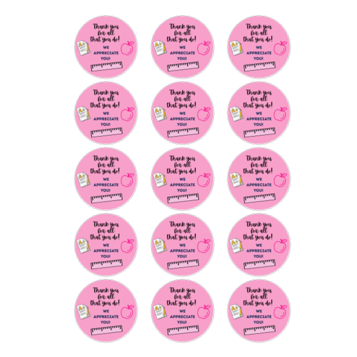WE APPRECIATE YOU - PINK