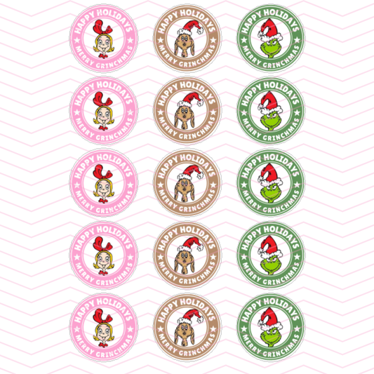 GRINCHMAS COFFEE LABELS