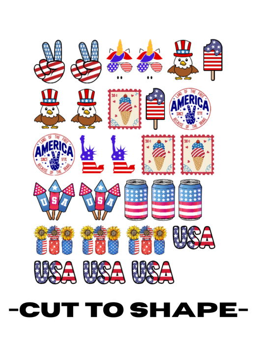 4TH OF JULY CUTOUTS