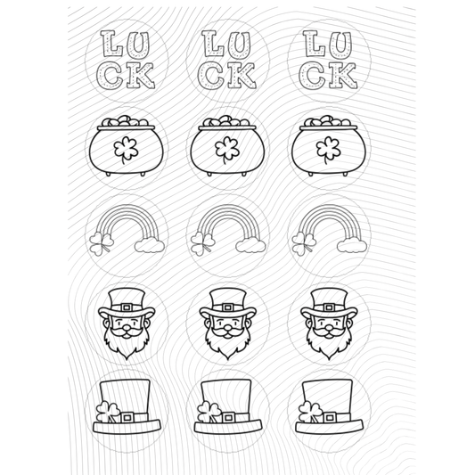 ST PATRICKS DAY PAINT YOUR OWN LUCK