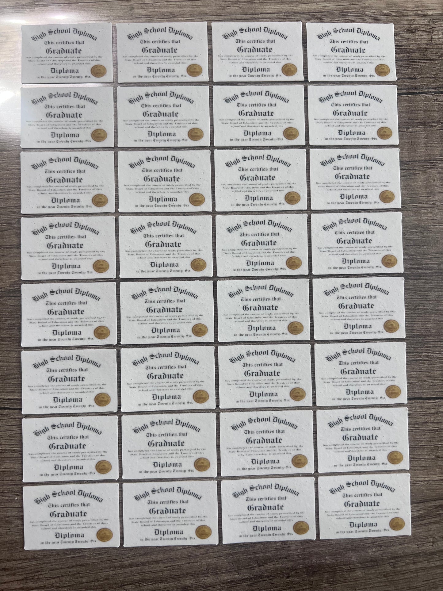 CLASS OF 2026 GENERIC DIPLOMA NO FRAME