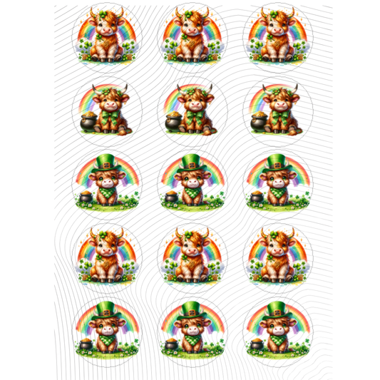 ST PATRICK'S DAY RAINBOWS AND COWS