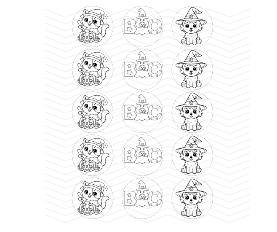 CUTE ANIMAL DRESS UP- COLOR YOUR OWN