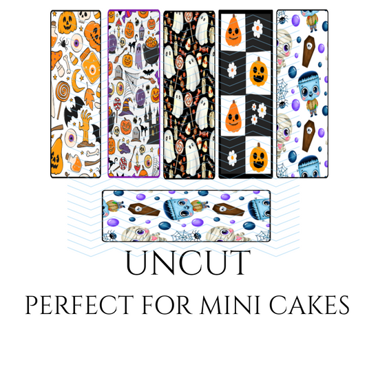 MINI LOAF PANS HALLOWEEN EDIBLE WRAPS PUMPKINS & GHOST