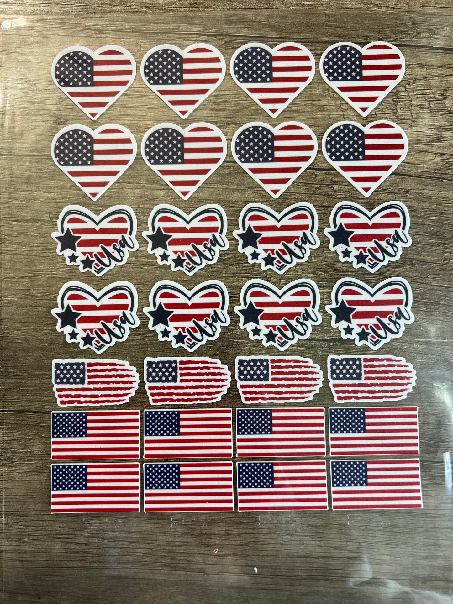 4th Of July Hearts & Flags