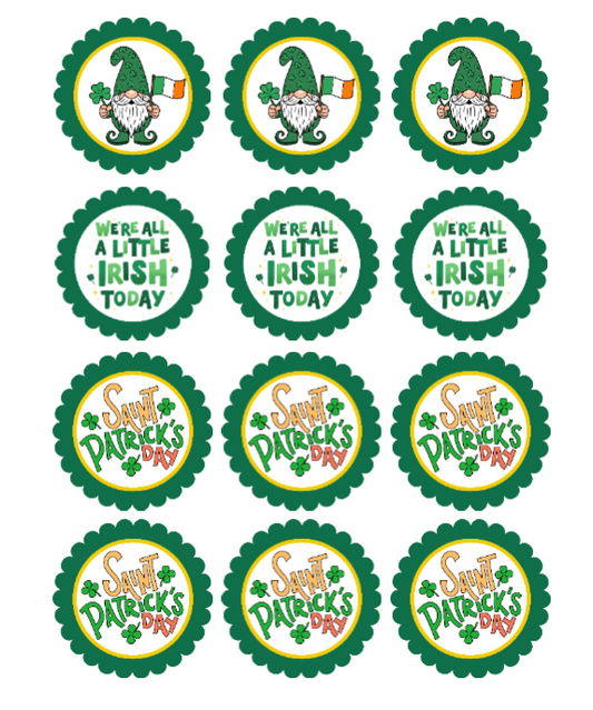 12 CT ST PATRICK'S DAY GNOMES