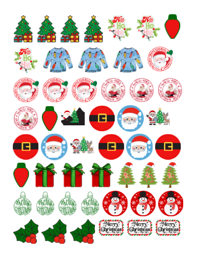 CHRISTMAS PRETZEL TOPPERS