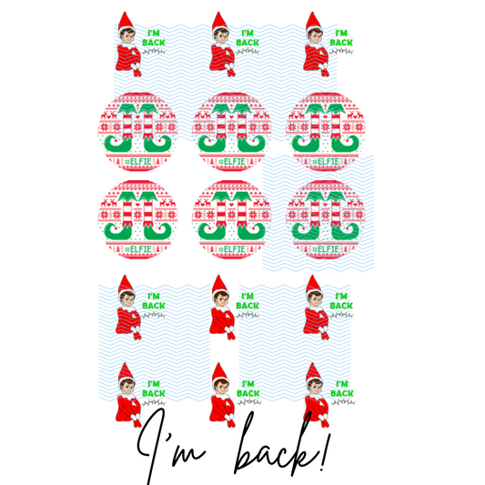 I'm Back Holiday Toppers