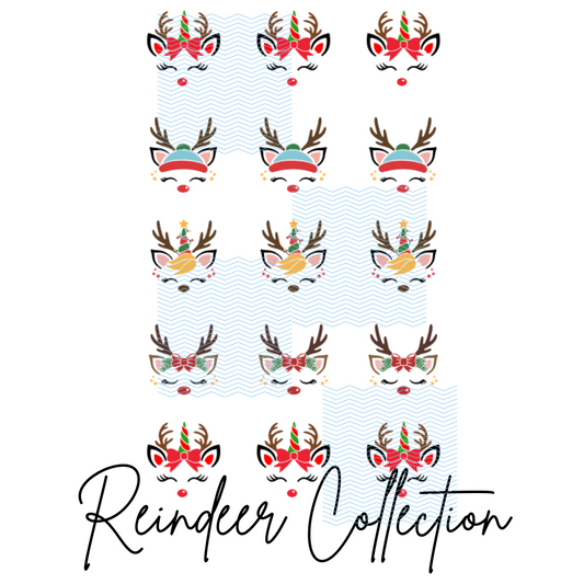 Reindeer Collection Holiday Toppers